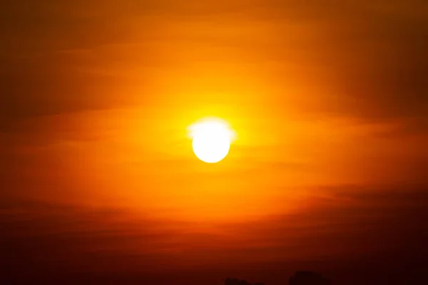 Luz Dourada Brilha Céu — Fotografia de Stock