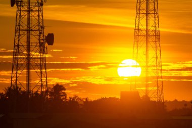  Sabah güneş ışık turuncu sıcak bölge.