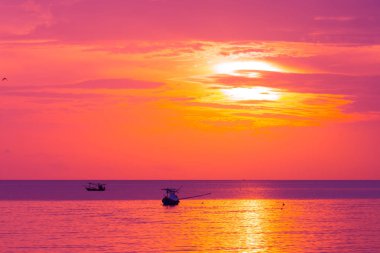 Sabah güneş ışık turuncu sıcak bölge.