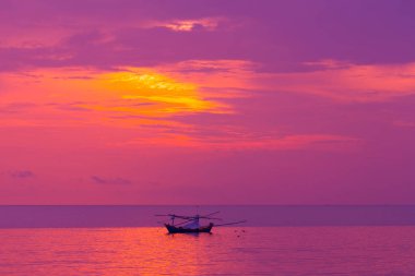 Sabah güneş ışık turuncu sıcak bölge.