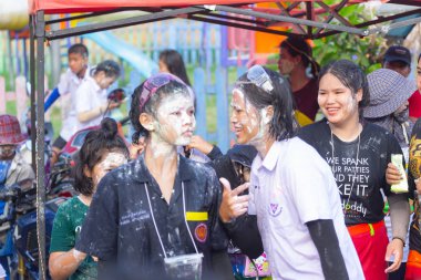 Kui Buri, Prachuap Khiri Khan, Tayland 13 Nisan 2018 Songkran t
