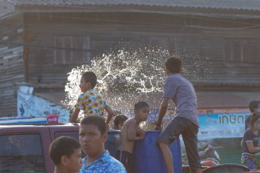 Kui Buri, Prachuap Khiri Khan, Tayland 13 Nisan 2018 Songkran t