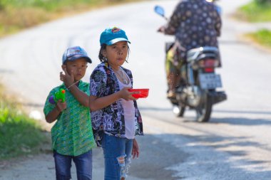 Kui Buri, Prachuap Khiri Khan, Tayland 13 Nisan 2018 Songkran t