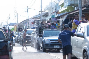Kui Buri, Prachuap Khiri Khan, Tayland 13 Nisan 2018 Songkran t