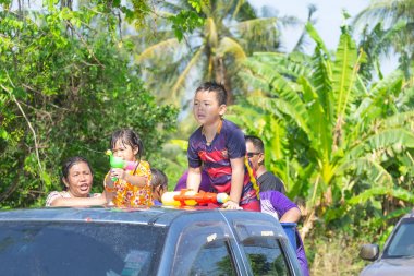 Kui Buri, Prachuap Khiri Khan, Tayland 13 Nisan 2018 Songkran t