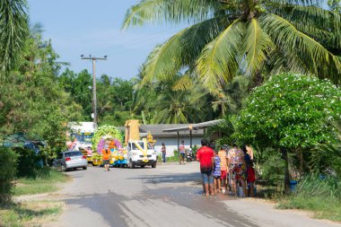 Kui Buri, Prachuap Khiri Khan, Tayland 13 Nisan 2018 Songkran t
