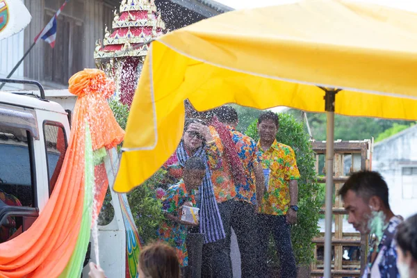 Kui Buri, Prachuap Khiri Khan, Thailand 13 april 2018 Songkran t — Stockfoto