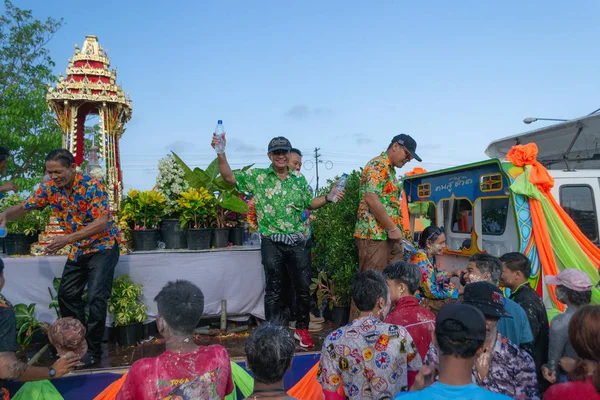 Kui Buri, Prachuap Khiri Khan, Thailand 13 April 2018 Songkran t — Stock Photo, Image