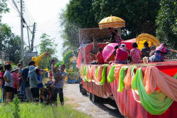 Kui Buri, Prachuap Khiri Khan, Tailandia 13 abril 2018 Songkran t — Foto de Stock