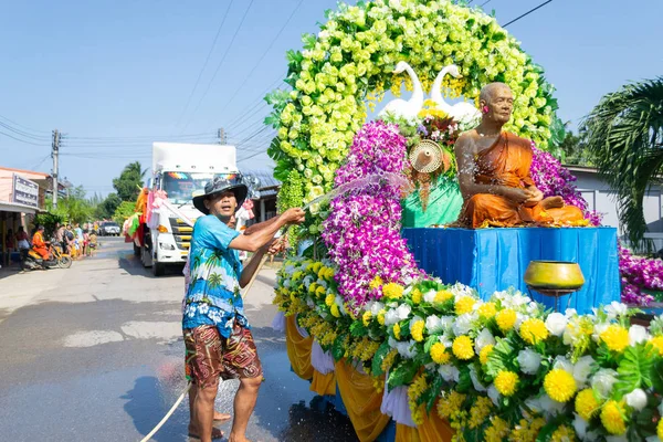 Kui Buri, Prachuap Khiri Khan, Thailand 13 April 2018 Songkran t — Stock Photo, Image