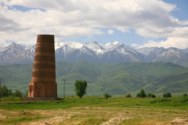 Torre Burana Vale Chuy Norte Capital País Bishkek — Fotografia de Stock