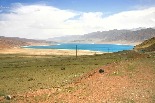 Orto Tokojská Vodní Nádrž Cestě Města Kochkor Naryn Kyrgyzstán — Stock fotografie