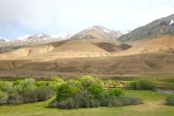 Cesta Krásná Scénická Biškeku Naryn Město Kyrgyzstánu — Stock fotografie