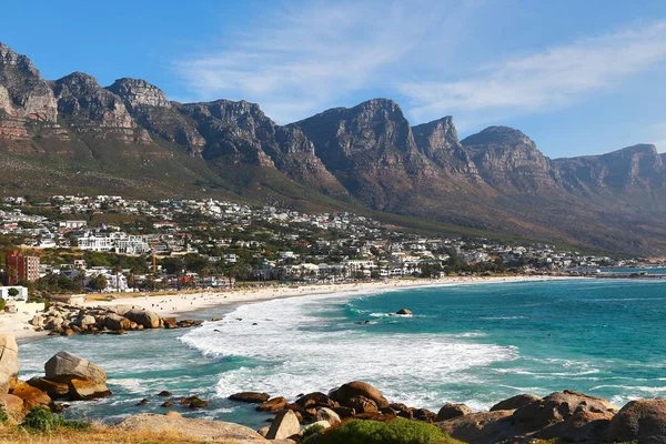 Camps Bay Est Destination Touristique Populaire Cap Afrique Sud — Photo