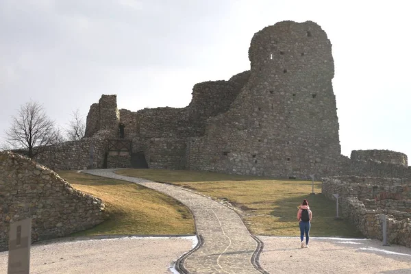 Hrad Devin v Bratislavě, hlavní město Slovenska — Stock fotografie