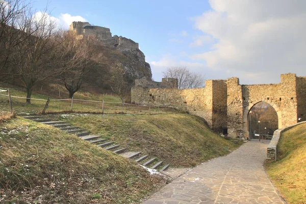 Замок Девин в Братиславе, столице Словакии — стоковое фото