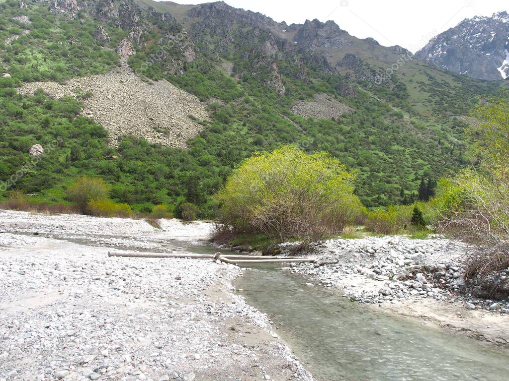 The Ala Archa National Park of Bishkek  Kyrgyzstan