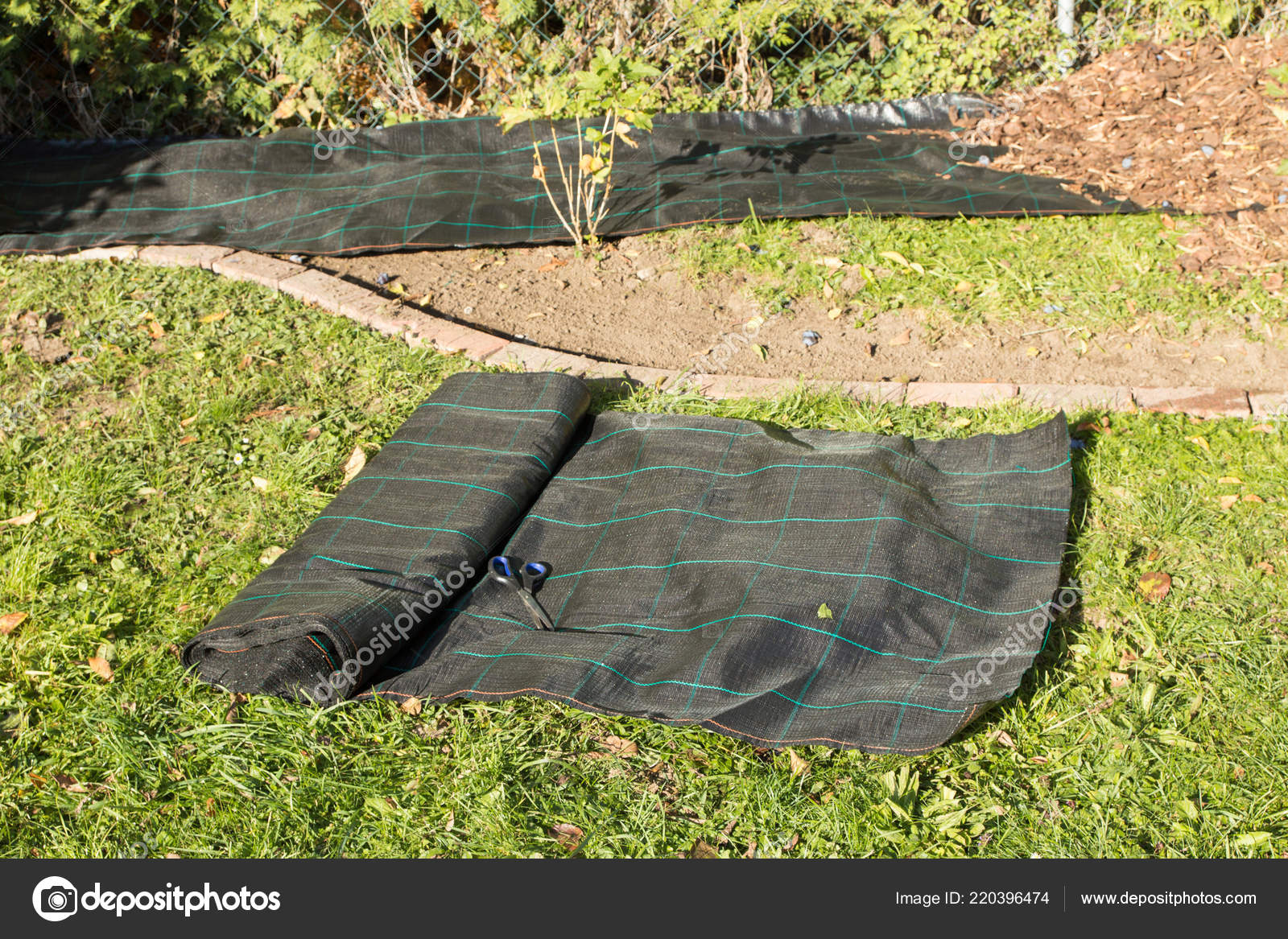 Laien Vlies Garten Stockfoto C Artalis 220396474