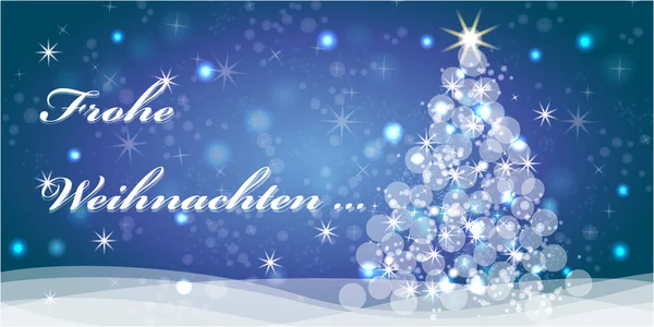 Glückwunschkarte Weihnachten Mit Weihnachtsbaum — Stockfoto
