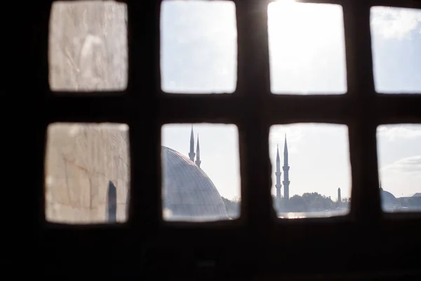 Vista Desde Ventana Mezquita Turca — Foto de Stock