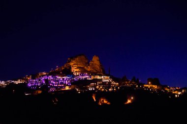 Nevşehir şehir manzaralı geceleri