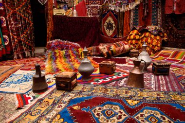 Çeşitli Türk halı pazarı
