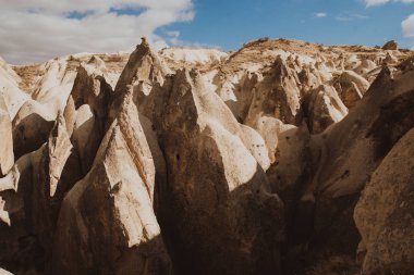 Türkiye'nin Kapadokya eski kayalarda