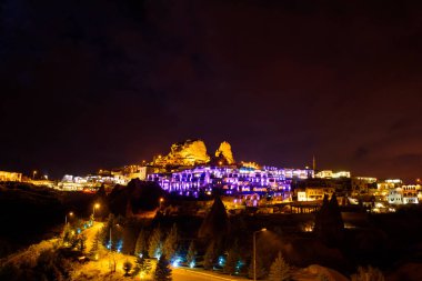 Nevşehir şehir manzaralı geceleri