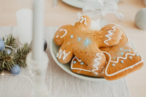 Christmas Gingerbread Shape Little Man — Stock Photo, Image