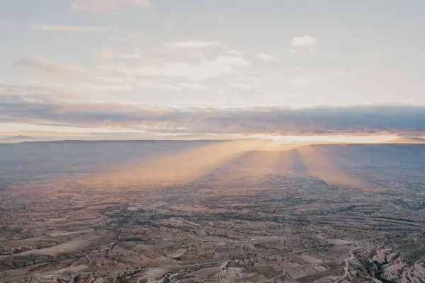 Aube Une Altitude Dessus Turquie Cappadoce — Photo