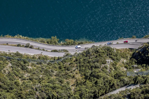 High View Coast Road Close Lago Garda Lake Italy — Stock Photo, Image
