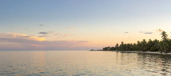 Panorama Ambergris Caye Belize All Alba — Foto Stock