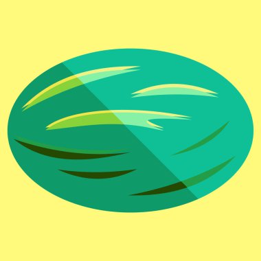 Karpuz basit minimalizm vektör sanat tarzı