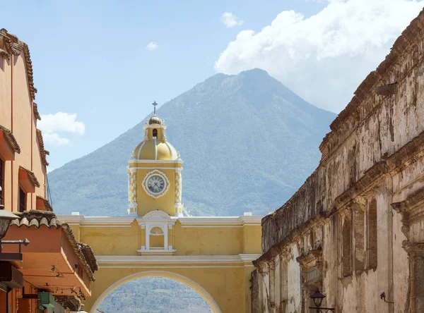 Santa Catalina Arch Oder Arco Santa Catalina Wie Antigua Guatemala — Stockfoto