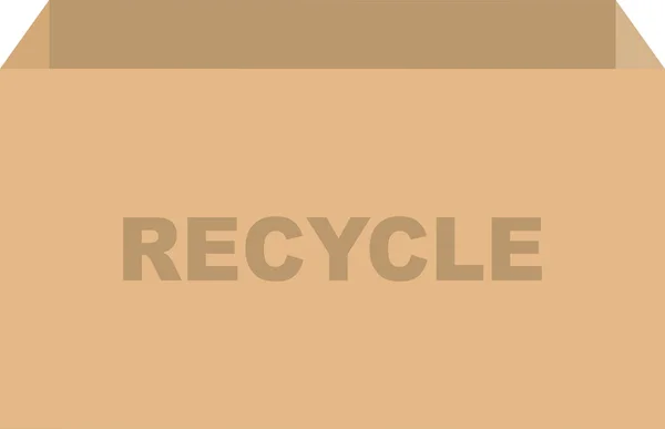 Cardboard Box Vector Recycling Concept — Stock Vector