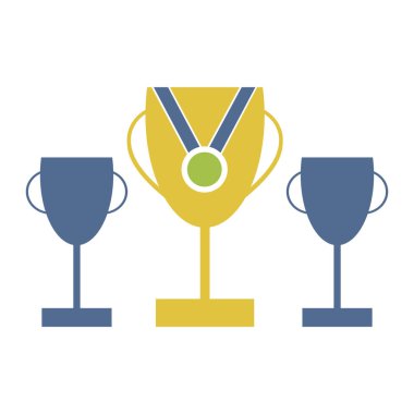 Kupa ve madalya vektör