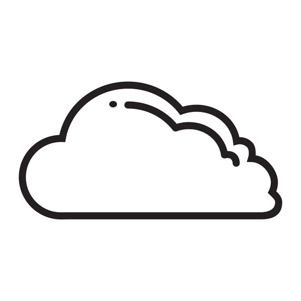 Vector icono de nube — Vector de stock