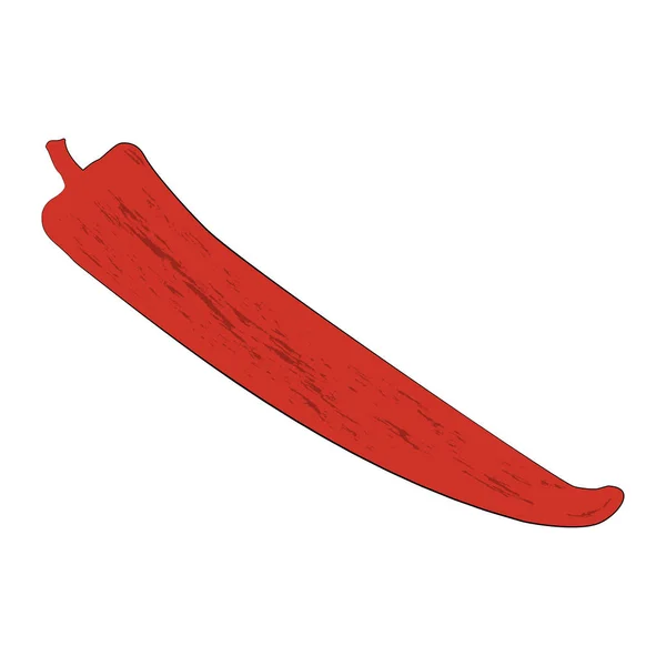 Röd chilipeppar vektor — Stock vektor