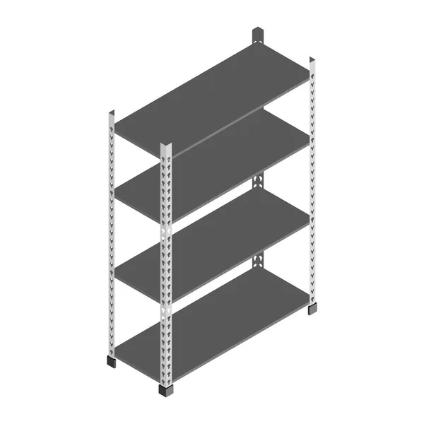 Vector de bastidores de almacenamiento de metal — Vector de stock