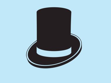 silindir şapka vektör