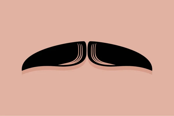 Chevron Moustache Icon Vector — Stock Vector