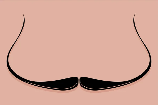 Dali Moustache Icône vecteur — Image vectorielle