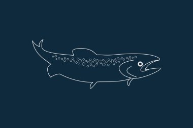 Balık Simgesi Vektörü