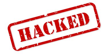 Hacked Kauçuk Damga Vektör