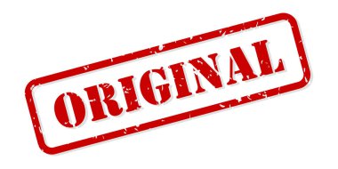 Orijinal Kauçuk Damga Vektörü