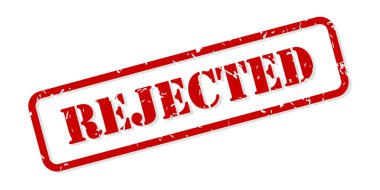 Reddedilen Kauçuk Damga Vektörü