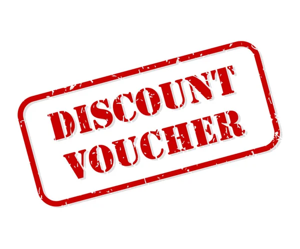 Discount Voucher Rubber Stamp Vector — Stock Vector