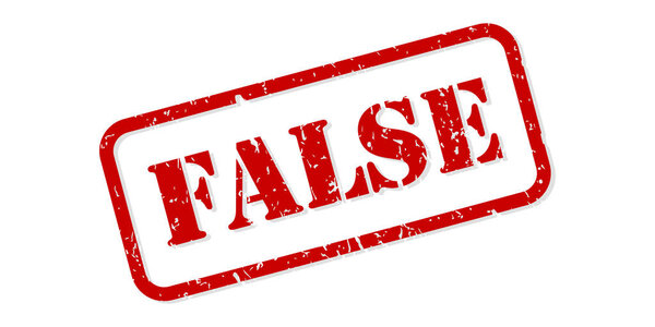 False Rubber Stamp Vector