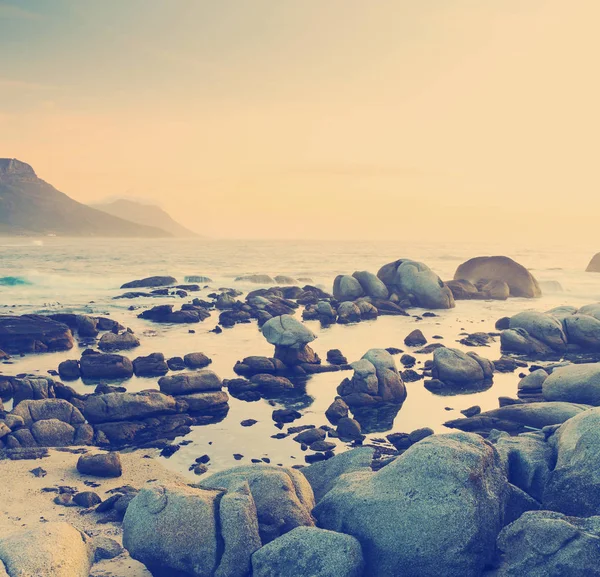Pôr do sol do Oceano Sul Africano — Fotografia de Stock