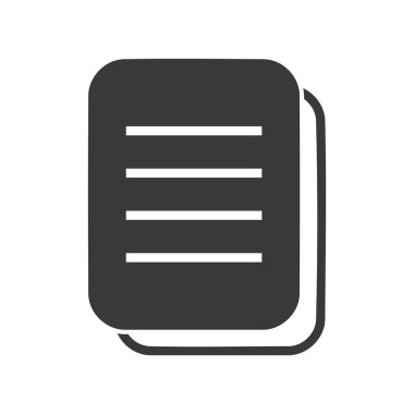 Belge dosya simgesi vektörü